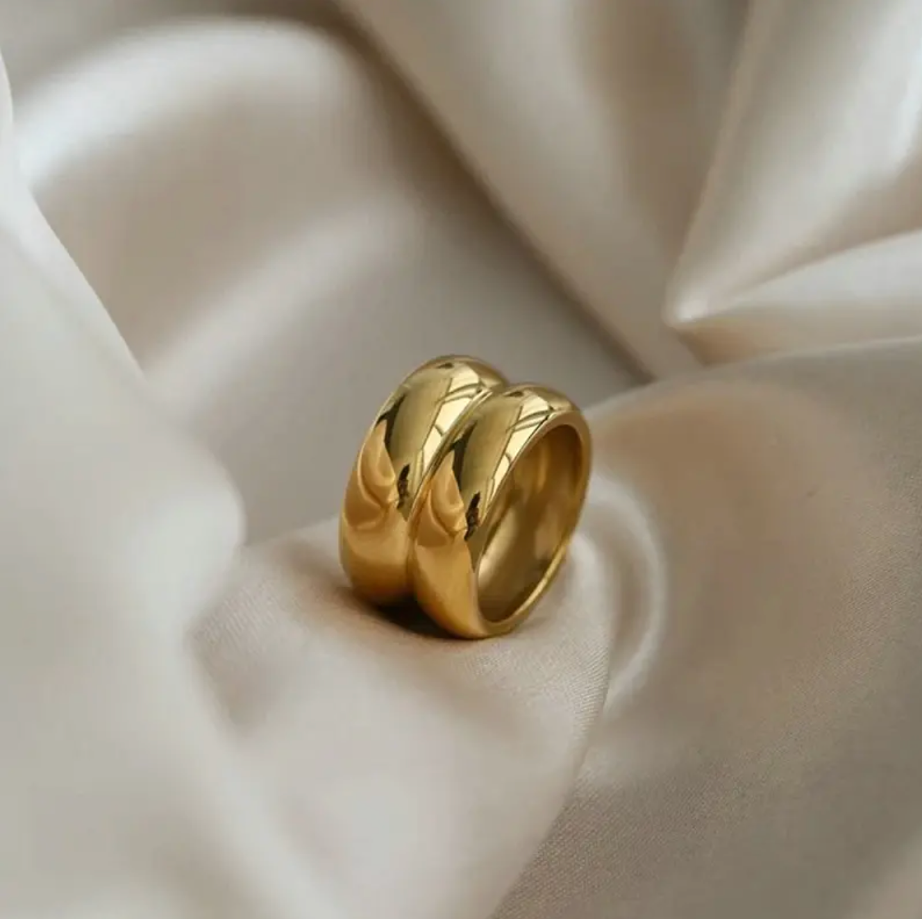 DOUBLE GOLD PLATED RING