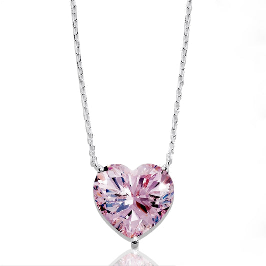 ENDLESS LOVE PINK STERLING SILVER NECKLACE