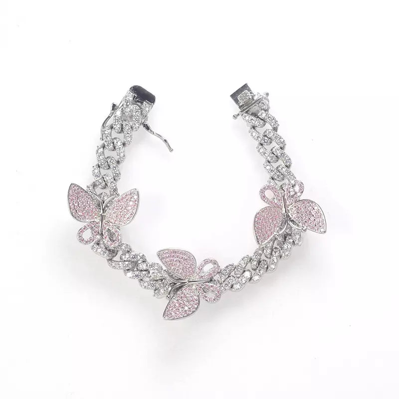 BUTTERFLY CUBAN LINK ANKLET