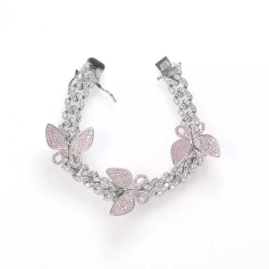 BUTTERFLY CUBAN LINK ANKLET