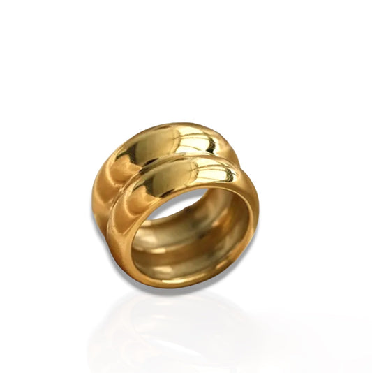 DOUBLE GOLD PLATED RING