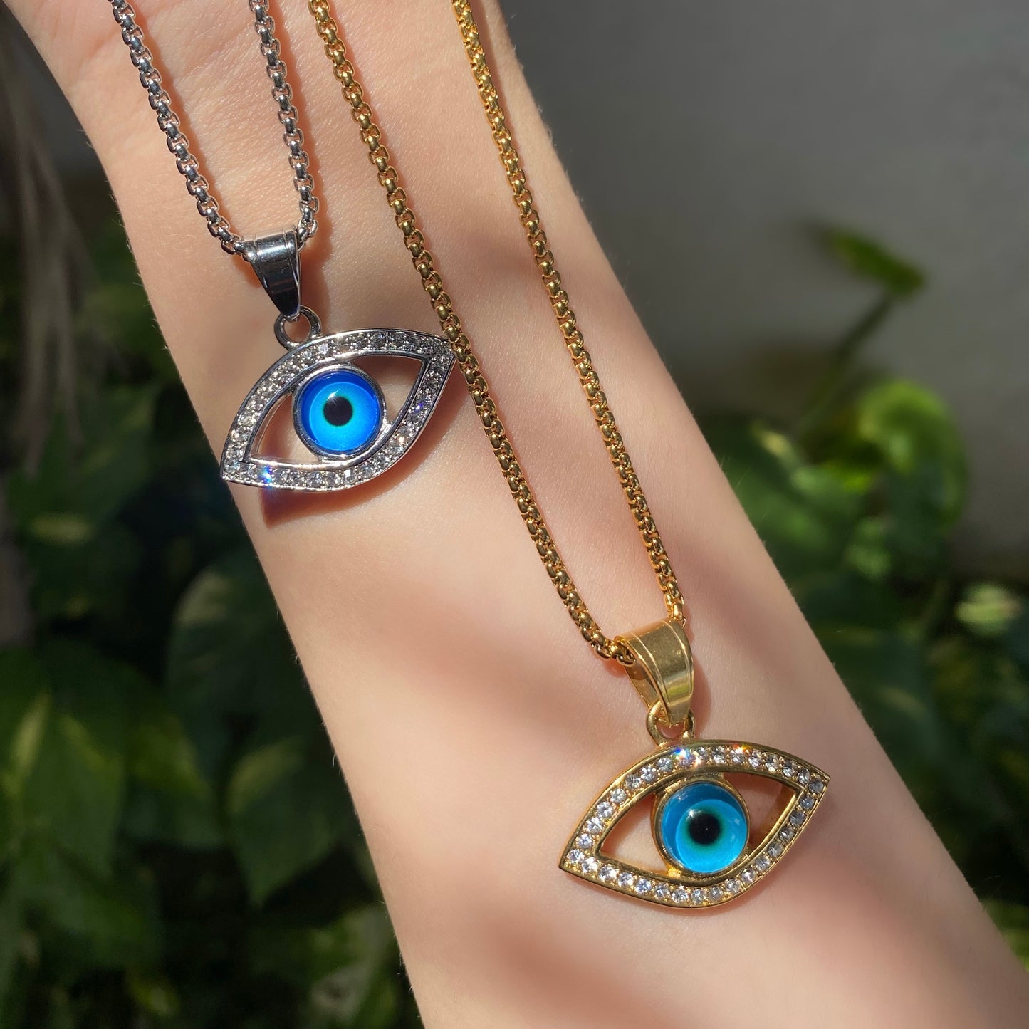 EVIL EYE GOLD NECKLACE